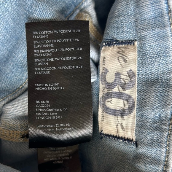 Free People We the Free Jayde Flare Jeans High Rise Wide Leg Light Wash Size 30 - Picture 12 of 12